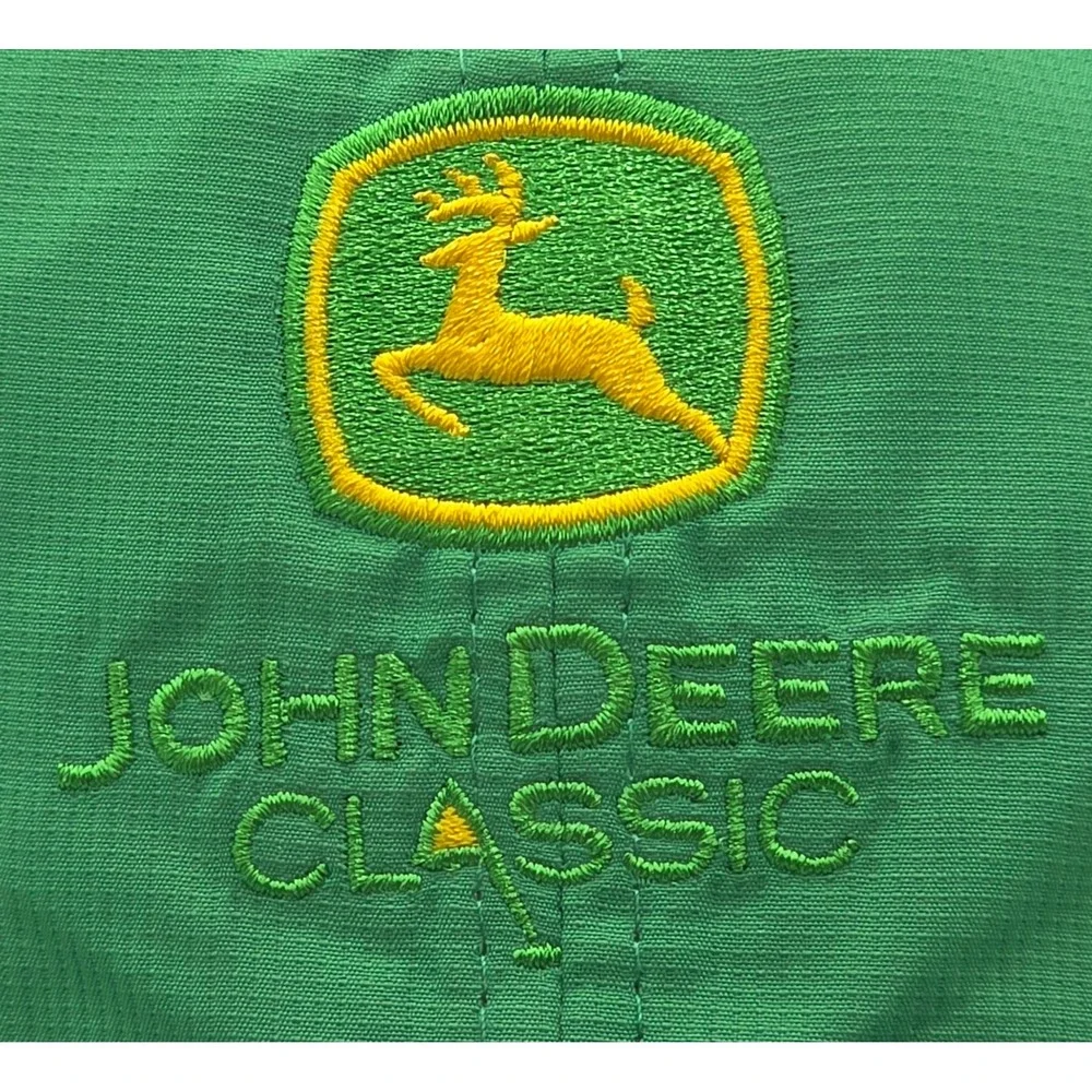 Imperial‎ John Deere Classic Strapback Hat Green Perforated PGA Golf Cap